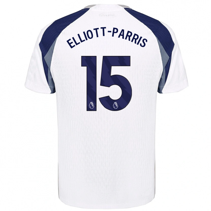 Danxen Mujer Camiseta Reiss Elliott-Parris #15 Blanco Marino 1ª Equipación 2025/26 La Camisa