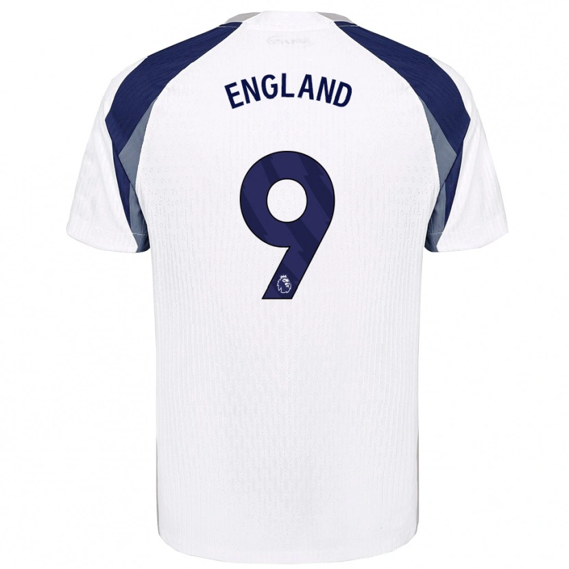 Danxen Mujer Camiseta Bethany England #9 Blanco Marino 1ª Equipación 2025/26 La Camisa