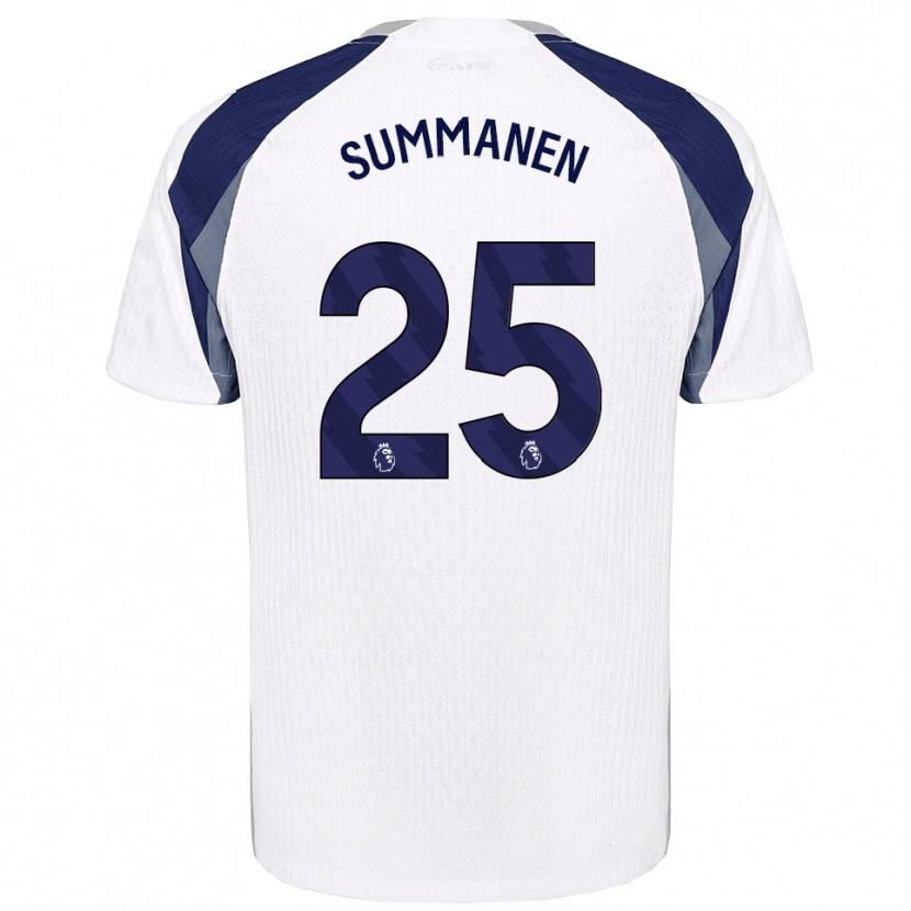 Danxen Mujer Camiseta Eveliina Summanen #25 Blanco Marino 1ª Equipación 2025/26 La Camisa