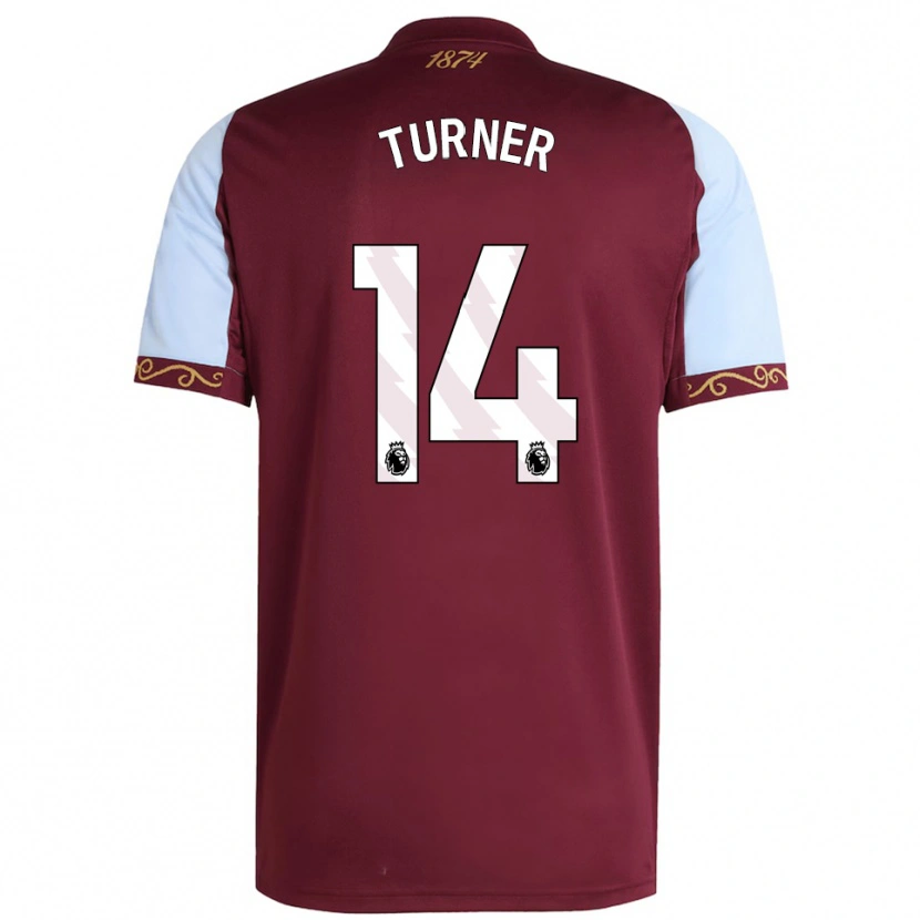 Danxen Mujer Camiseta Danielle Turner #14 Borgoña Celeste 1ª Equipación 2025/26 La Camisa
