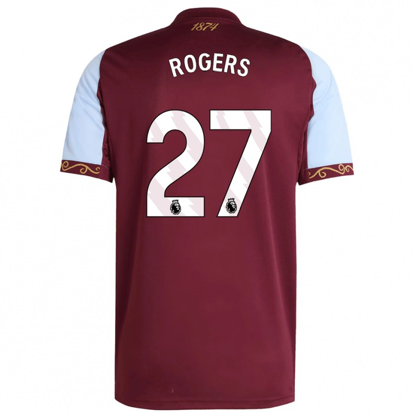 Danxen Mujer Camiseta Morgan Rogers #27 Borgoña Celeste 1ª Equipación 2025/26 La Camisa