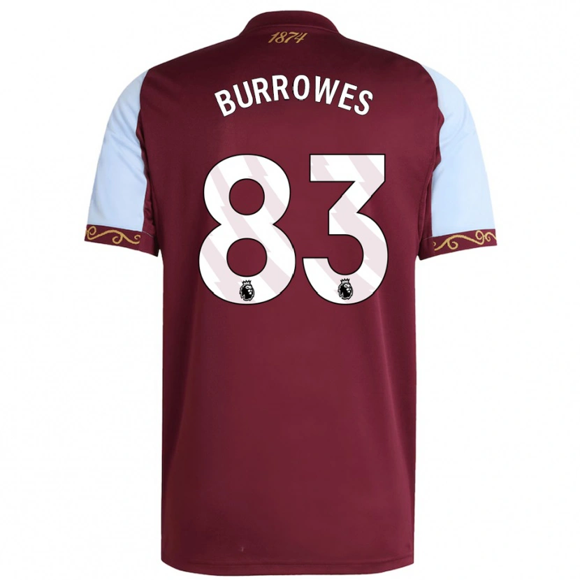 Danxen Mujer Camiseta Bradley Burrowes #83 Borgoña Celeste 1ª Equipación 2025/26 La Camisa