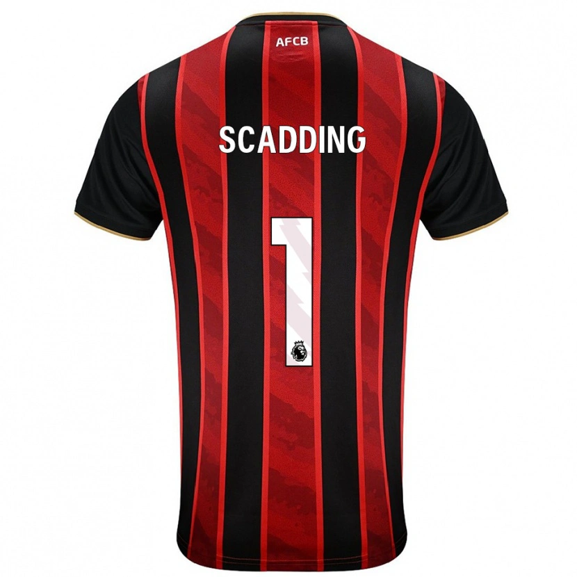 Danxen Mujer Camiseta Katie Scadding #1 Rojo Negro 1ª Equipación 2025/26 La Camisa