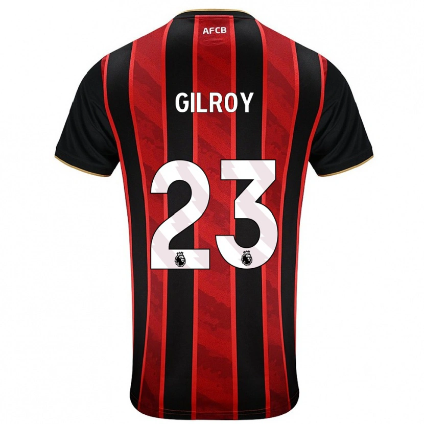 Danxen Mujer Camiseta Chloe Gilroy #23 Rojo Negro 1ª Equipación 2025/26 La Camisa