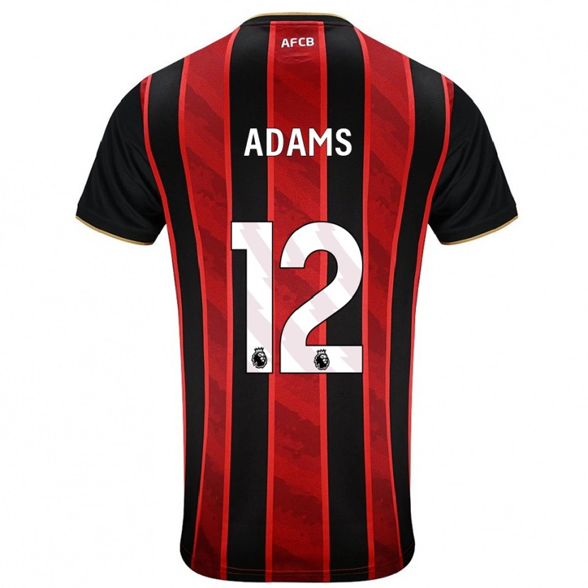 Danxen Mujer Camiseta Tyler Adams #12 Rojo Negro 1ª Equipación 2025/26 La Camisa