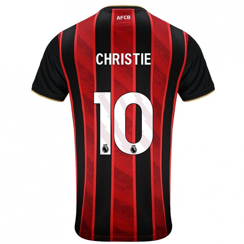 Danxen Mujer Camiseta Ryan Christie #10 Rojo Negro 1ª Equipación 2025/26 La Camisa
