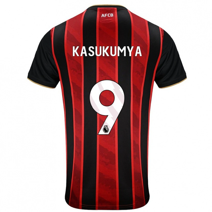 Danxen Mujer Camiseta Kashanga Kasukumya #9 Rojo Negro 1ª Equipación 2025/26 La Camisa