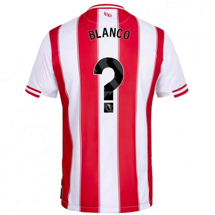 Danxen Mujer Camiseta John Blanco #0 Rojo Blanco 1ª Equipación 2025/26 La Camisa