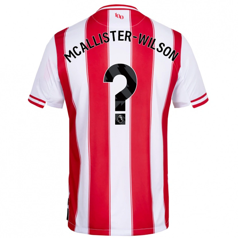 Danxen Mujer Camiseta Zack Mcallister-Wilson #0 Rojo Blanco 1ª Equipación 2025/26 La Camisa