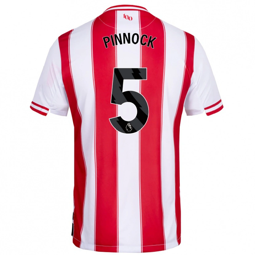 Danxen Mujer Camiseta Ethan Pinnock #5 Rojo Blanco 1ª Equipación 2025/26 La Camisa