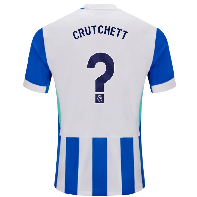 Danxen Mujer Camiseta Liam Crutchett #0 Azul Blanco 1ª Equipación 2025/26 La Camisa