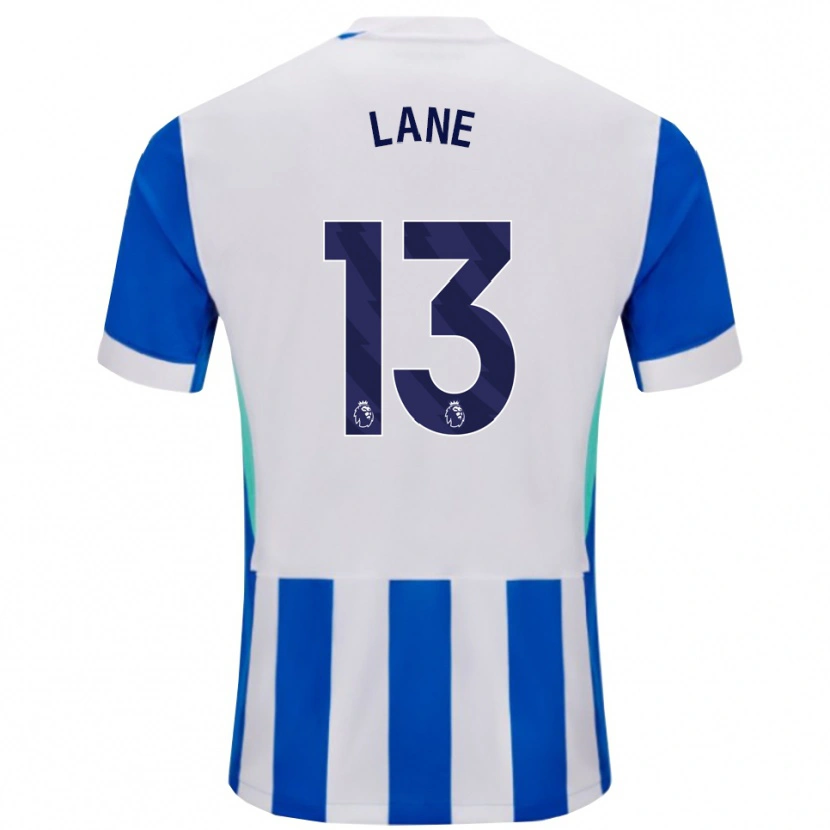 Danxen Mujer Camiseta Darius Lane #13 Azul Blanco 1ª Equipación 2025/26 La Camisa