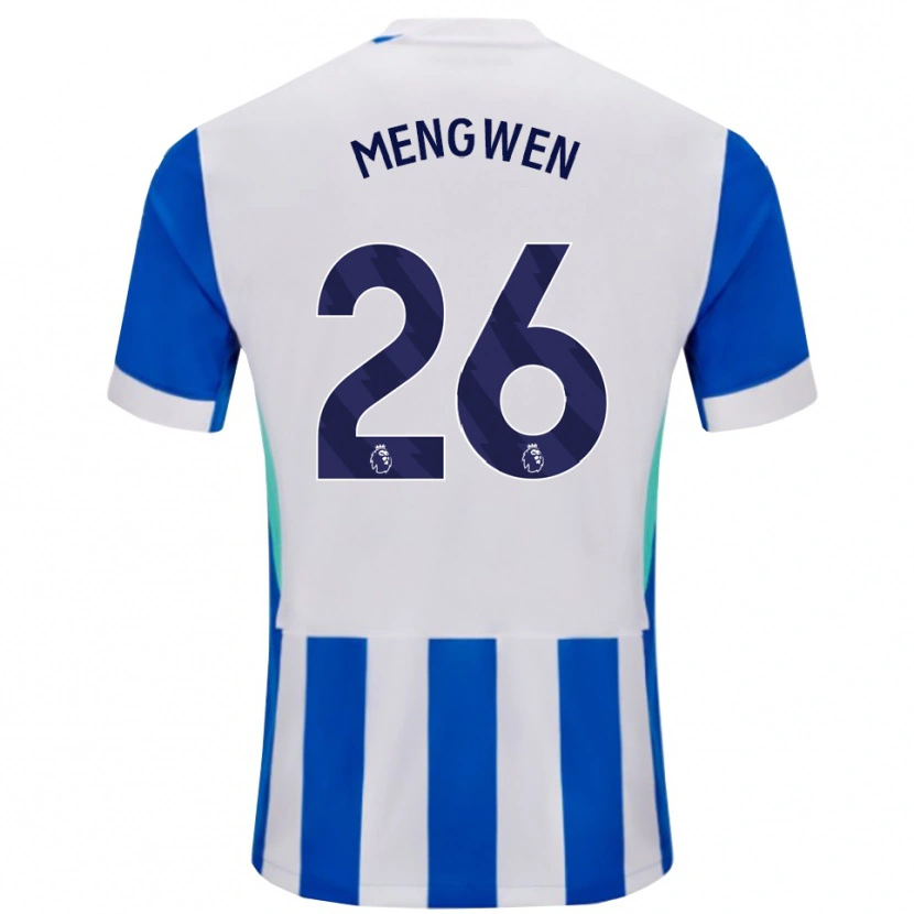Danxen Mujer Camiseta Li Mengwen #26 Azul Blanco 1ª Equipación 2025/26 La Camisa