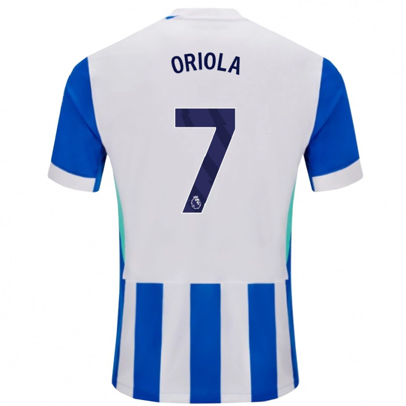 Danxen Mujer Camiseta Nehemiah Oriola #7 Azul Blanco 1ª Equipación 2025/26 La Camisa