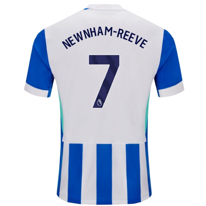 Danxen Mujer Camiseta Bode Newnham-Reeve #7 Azul Blanco 1ª Equipación 2025/26 La Camisa