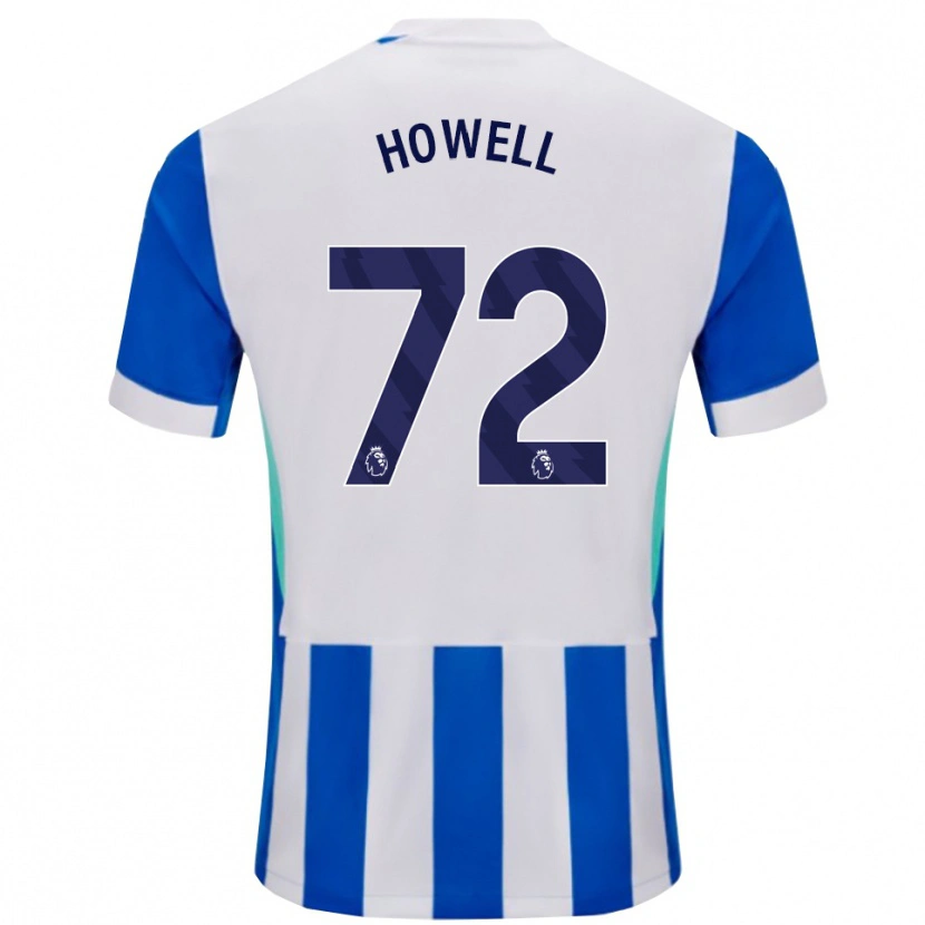 Danxen Mujer Camiseta Harry Howell #72 Azul Blanco 1ª Equipación 2025/26 La Camisa