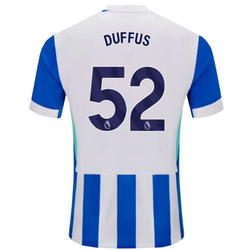 Danxen Mujer Camiseta Joshua Duffus #52 Azul Blanco 1ª Equipación 2025/26 La Camisa