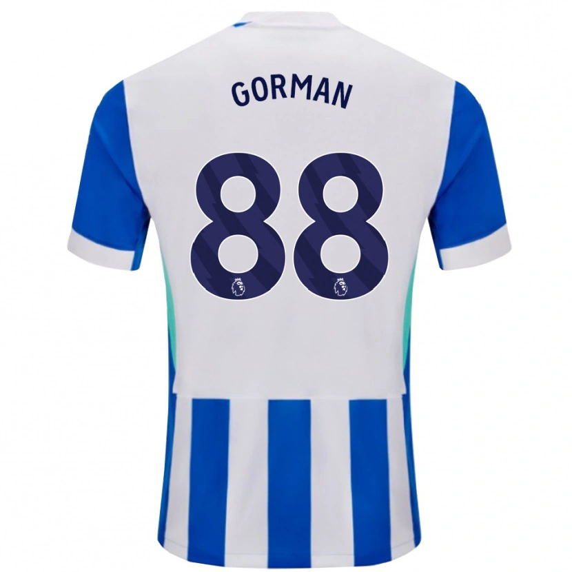 Danxen Mujer Camiseta Ronnie Gorman #88 Azul Blanco 1ª Equipación 2025/26 La Camisa