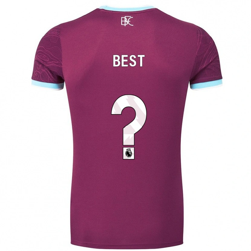 Danxen Mujer Camiseta Freddie Best #0 Borgoña Celeste 1ª Equipación 2025/26 La Camisa
