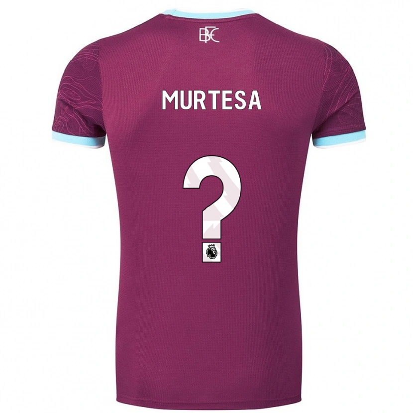 Danxen Mujer Camiseta Anwar Murtesa #0 Borgoña Celeste 1ª Equipación 2025/26 La Camisa