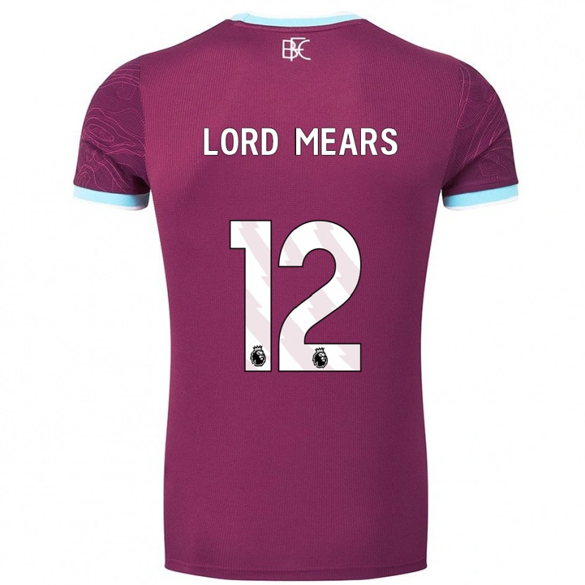 Danxen Mujer Camiseta Rhema Lord-Mears #12 Borgoña Celeste 1ª Equipación 2025/26 La Camisa