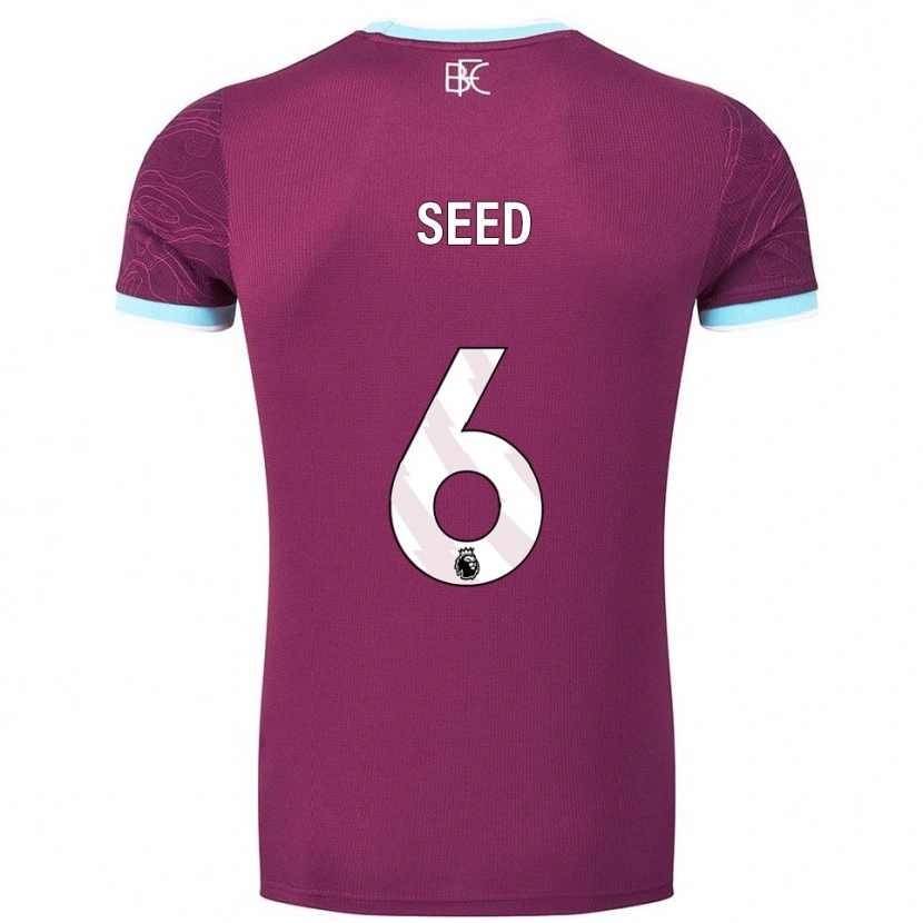 Danxen Mujer Camiseta Helen Seed #6 Borgoña Celeste 1ª Equipación 2025/26 La Camisa