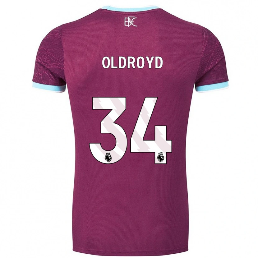 Danxen Mujer Camiseta Amelia Oldroyd #34 Borgoña Celeste 1ª Equipación 2025/26 La Camisa