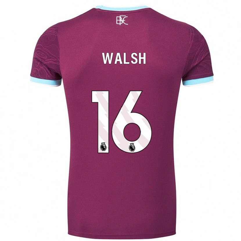 Danxen Mujer Camiseta Lucy Walsh #16 Borgoña Celeste 1ª Equipación 2025/26 La Camisa