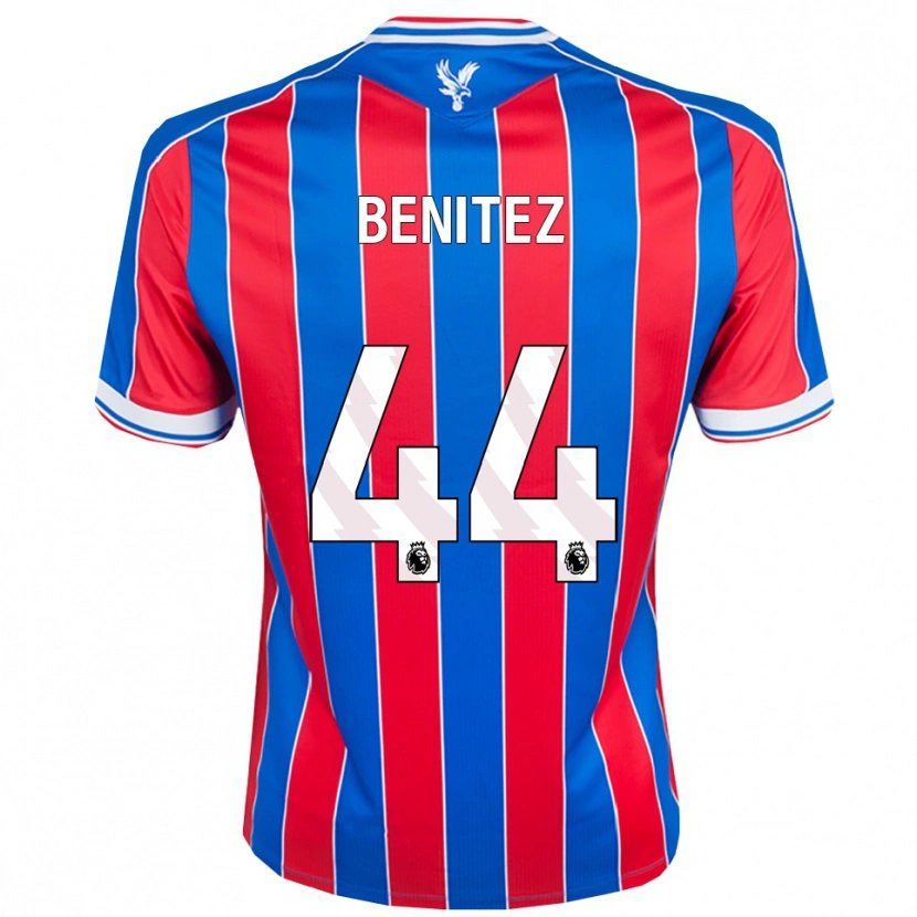 Danxen Mujer Camiseta Walter Benítez #44 Azul Rojo Blanco 1ª Equipación 2025/26 La Camisa
