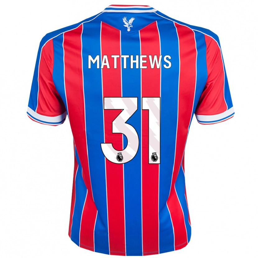 Danxen Mujer Camiseta Remi Matthews #31 Azul Rojo Blanco 1ª Equipación 2025/26 La Camisa
