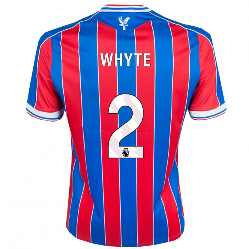 Danxen Mujer Camiseta Tyler Whyte #2 Azul Rojo Blanco 1ª Equipación 2025/26 La Camisa