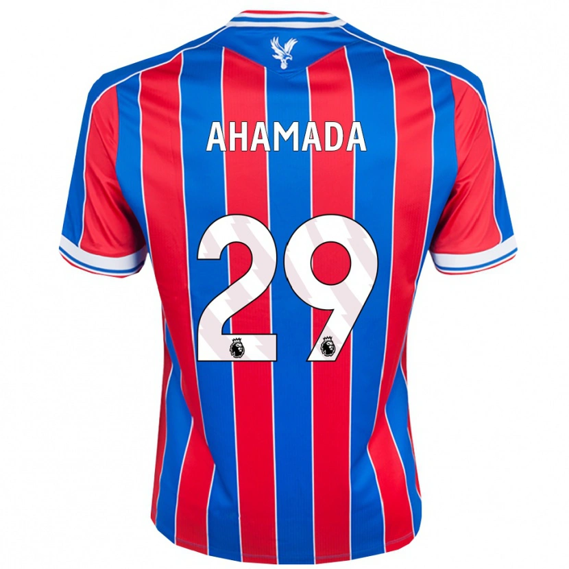 Danxen Mujer Camiseta Naouirou Ahamada #29 Azul Rojo Blanco 1ª Equipación 2025/26 La Camisa