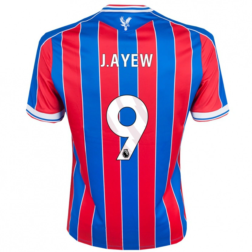 Danxen Mujer Camiseta Jordan Ayew #9 Azul Rojo Blanco 1ª Equipación 2025/26 La Camisa