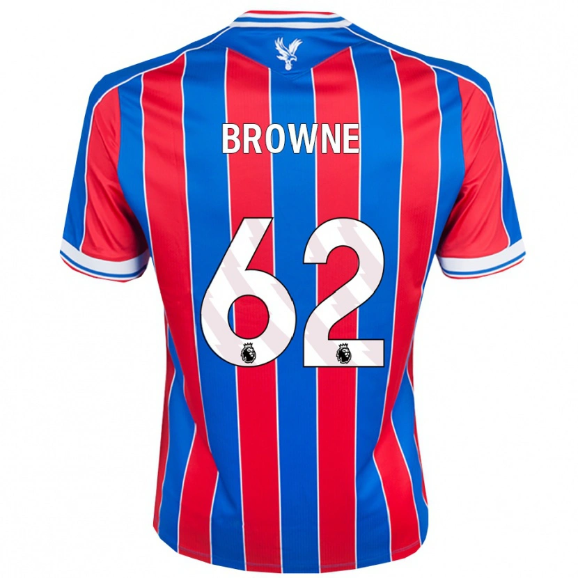 Danxen Mujer Camiseta Luke Browne #62 Azul Rojo Blanco 1ª Equipación 2025/26 La Camisa