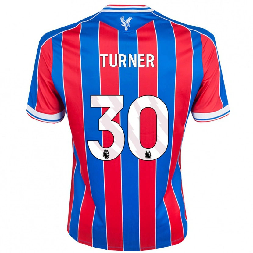 Danxen Mujer Camiseta Matt Turner #30 Azul Rojo Blanco 1ª Equipación 2025/26 La Camisa
