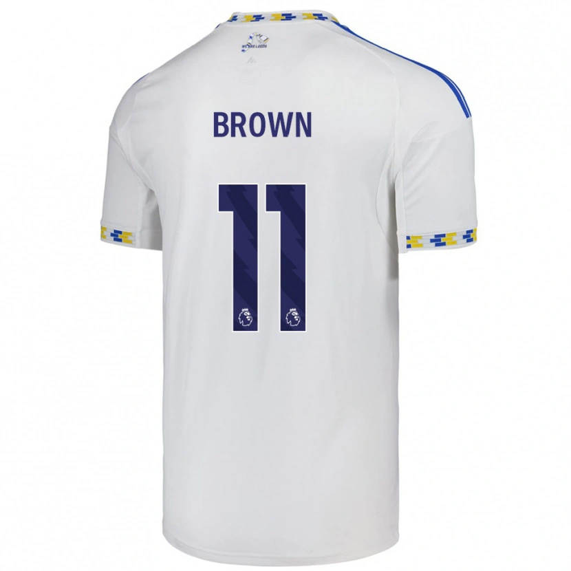 Danxen Mujer Camiseta Abbie Brown #11 Blanco Azul 1ª Equipación 2025/26 La Camisa