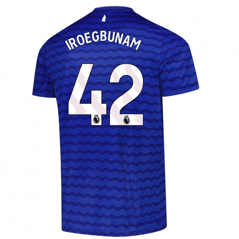 Danxen Mujer Camiseta Tim Iroegbunam #42 Azul Marino 1ª Equipación 2025/26 La Camisa