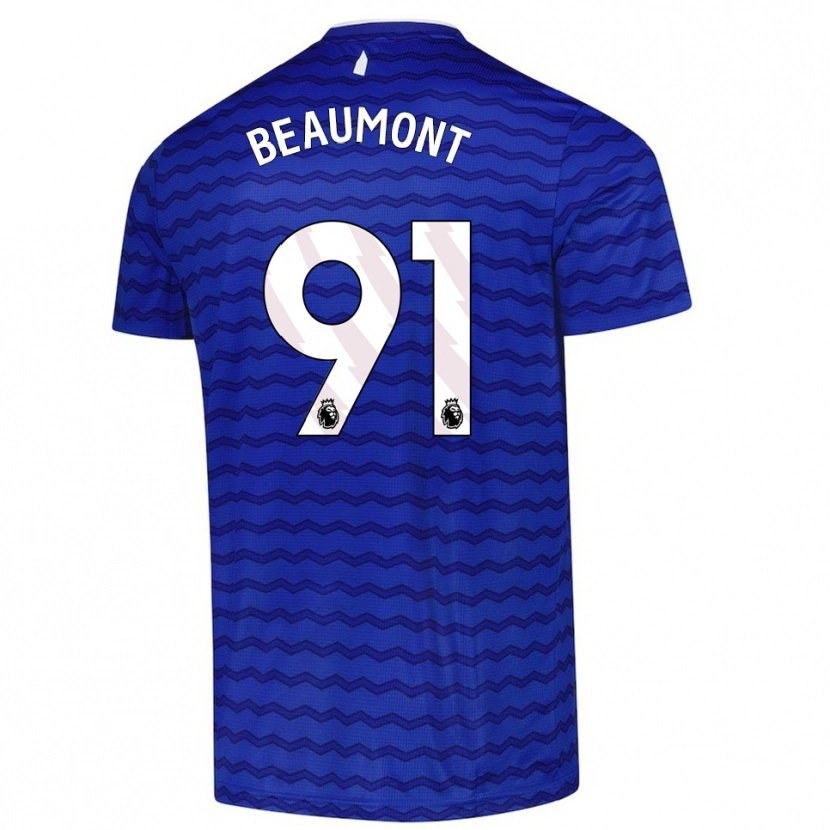 Danxen Mujer Camiseta Jacob Beaumont-Clark #91 Azul Marino 1ª Equipación 2025/26 La Camisa