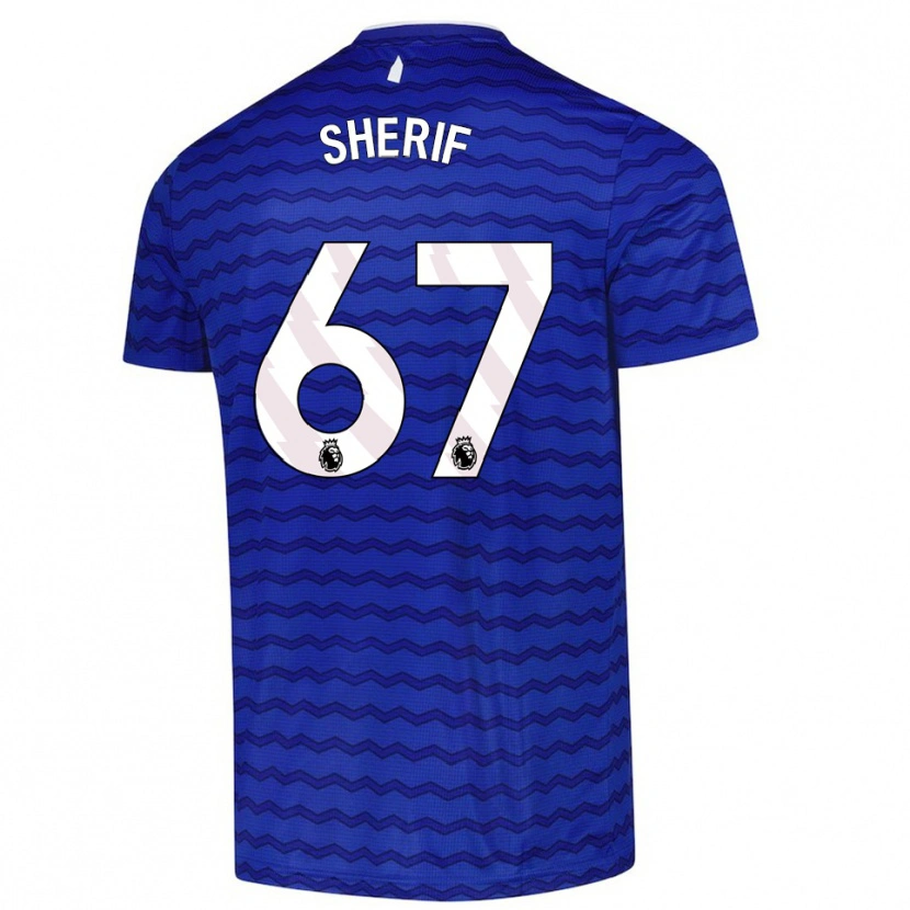 Danxen Mujer Camiseta Martin Sherif #67 Azul Marino 1ª Equipación 2025/26 La Camisa