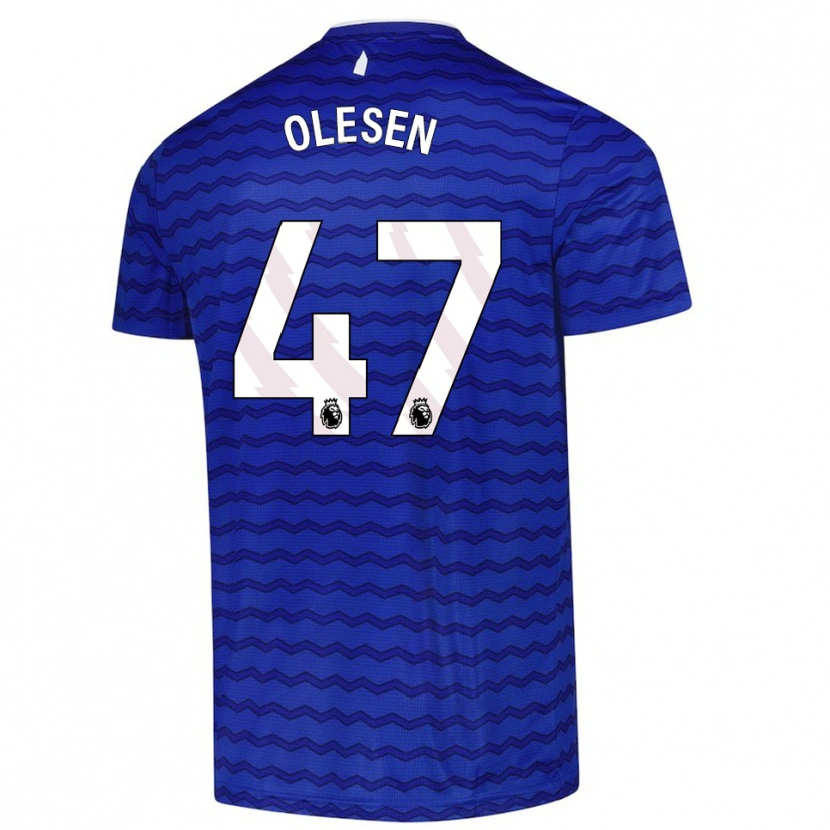 Danxen Mujer Camiseta Karoline Olesen #47 Azul Marino 1ª Equipación 2025/26 La Camisa