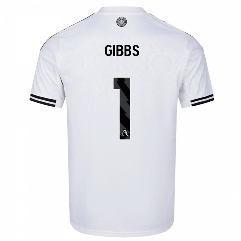 Danxen Mujer Camiseta Frankie Gibbs #1 Blanco Negro 1ª Equipación 2025/26 La Camisa