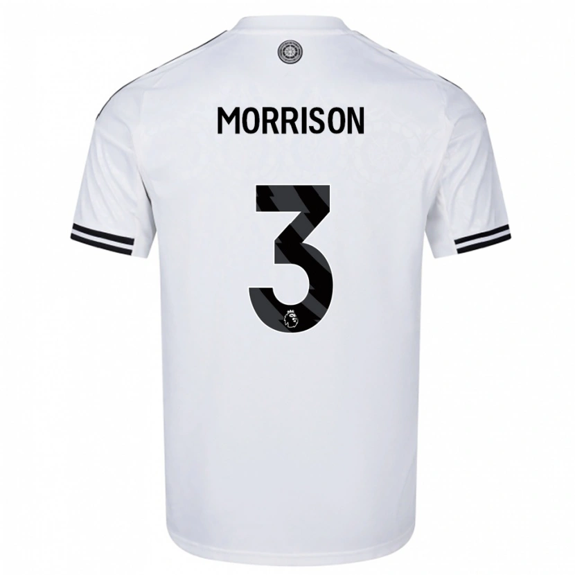 Danxen Mujer Camiseta Kymarley Morrison #3 Blanco Negro 1ª Equipación 2025/26 La Camisa