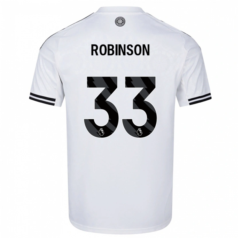 Danxen Mujer Camiseta Antonee Robinson #33 Blanco Negro 1ª Equipación 2025/26 La Camisa
