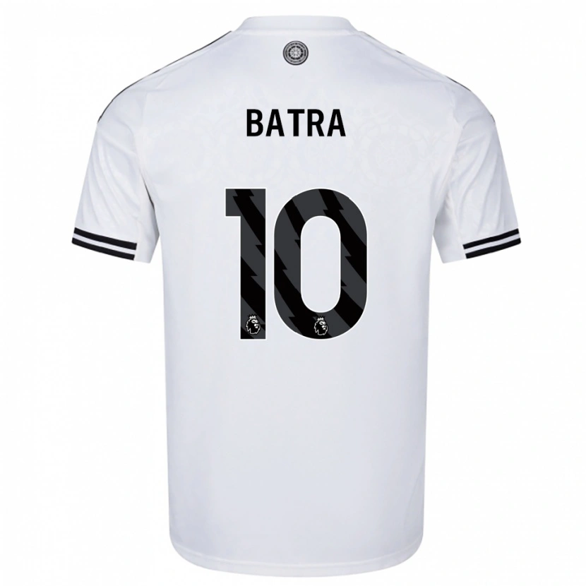Danxen Mujer Camiseta Anand Batra #10 Blanco Negro 1ª Equipación 2025/26 La Camisa
