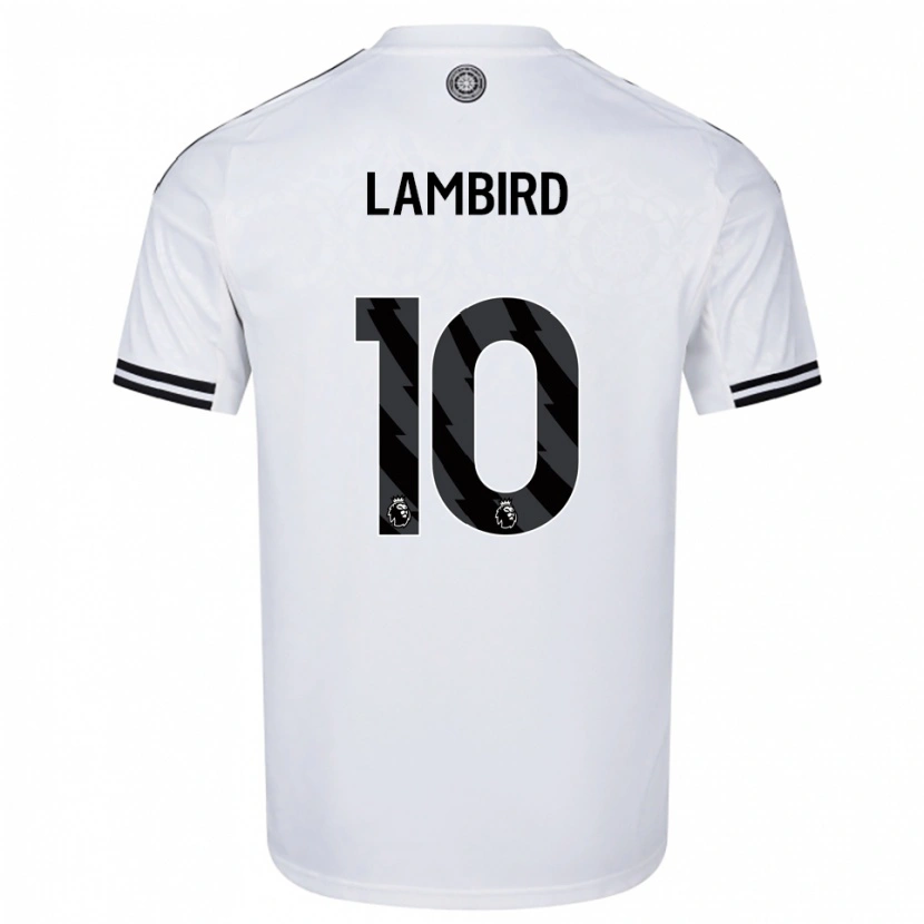 Danxen Mujer Camiseta Lilly Lambird #10 Blanco Negro 1ª Equipación 2025/26 La Camisa
