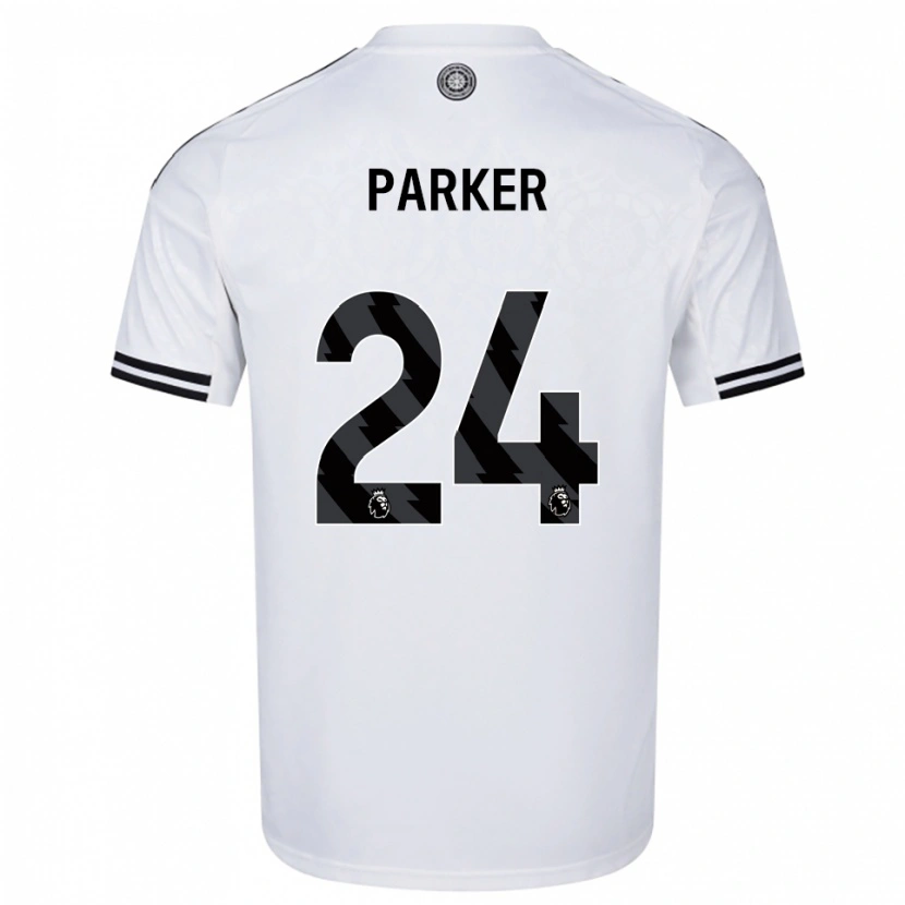 Danxen Mujer Camiseta Beau Parker #24 Blanco Negro 1ª Equipación 2025/26 La Camisa