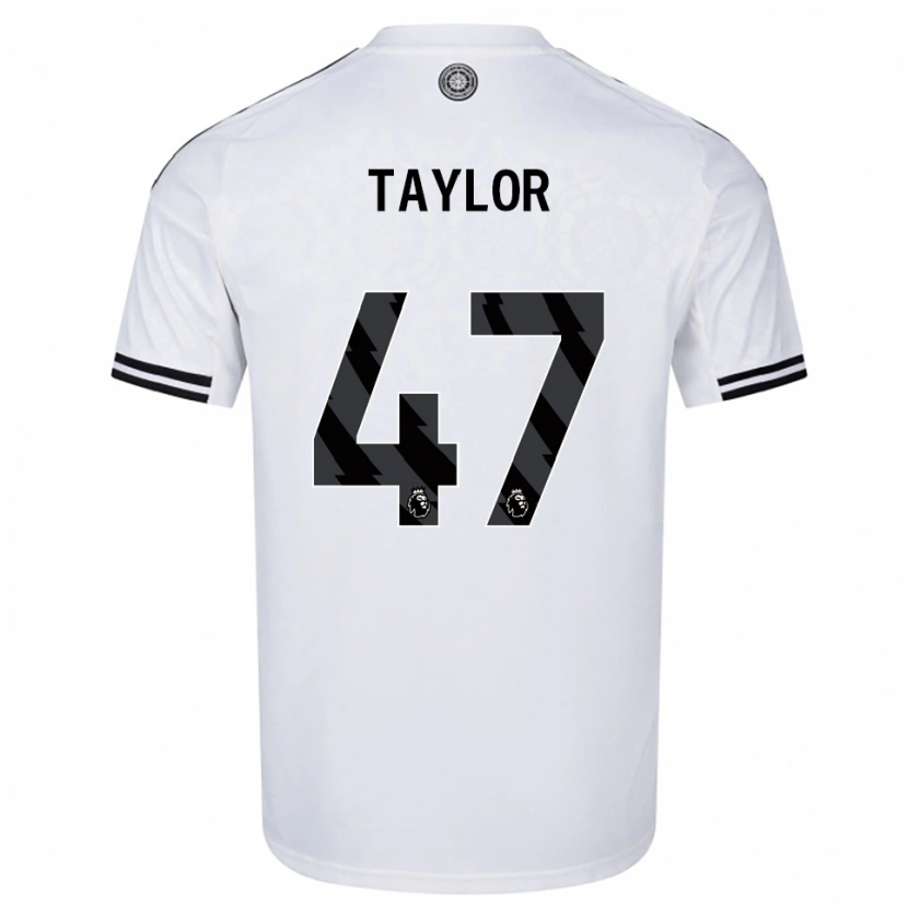 Danxen Mujer Camiseta Bo Taylor #47 Blanco Negro 1ª Equipación 2025/26 La Camisa