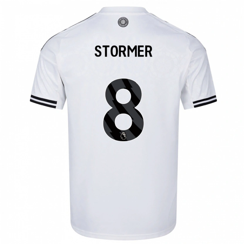 Danxen Mujer Camiseta Becky Stormer #8 Blanco Negro 1ª Equipación 2025/26 La Camisa