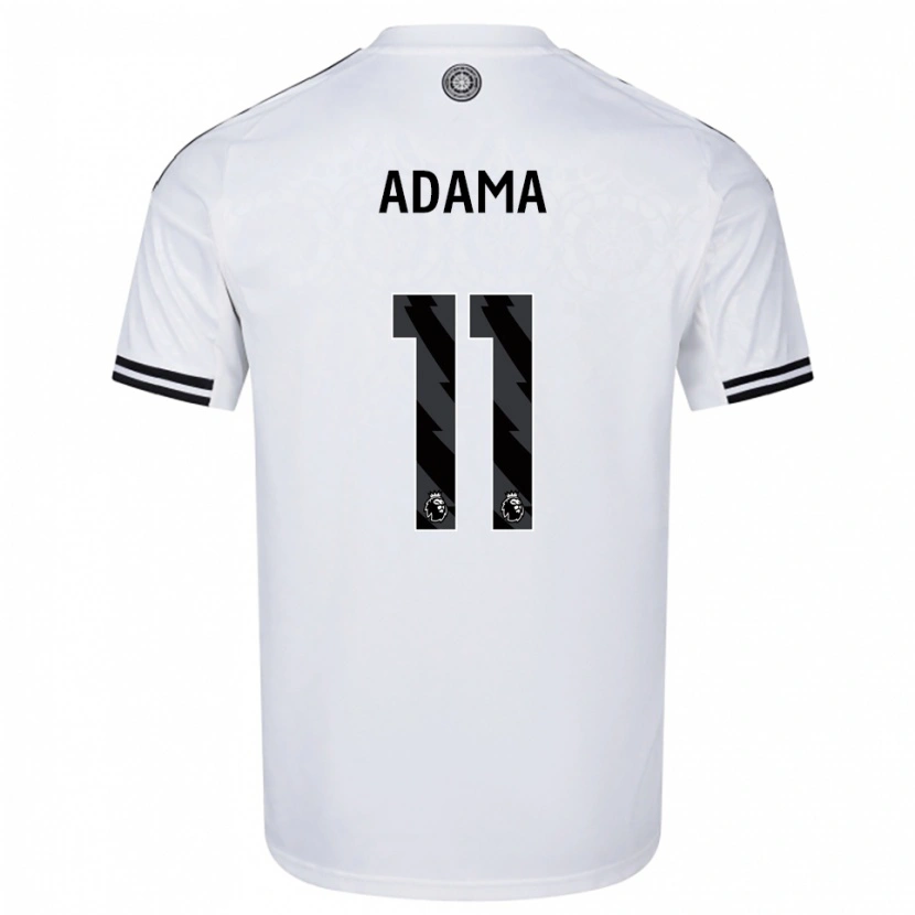 Danxen Mujer Camiseta Adama Traoré #11 Blanco Negro 1ª Equipación 2025/26 La Camisa