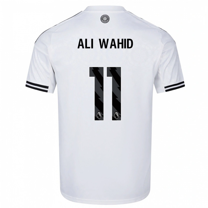 Danxen Mujer Camiseta Farhaan Ali Wahid #11 Blanco Negro 1ª Equipación 2025/26 La Camisa